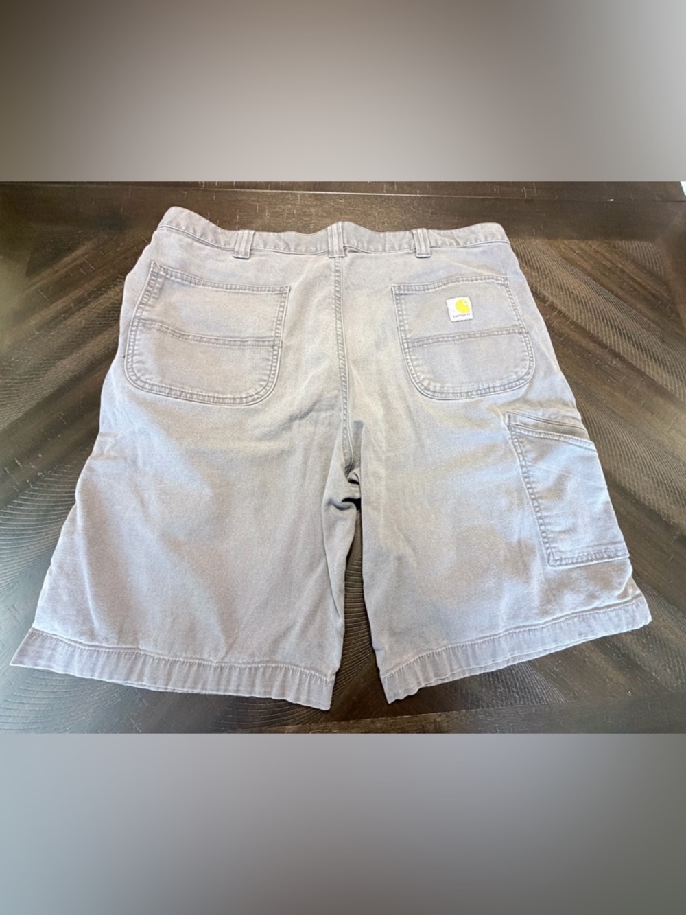 CARHART Rugged Flex Relaxed Fit Work Shorts Gray Men’s Size 38 Utility - Picture 2 of 7